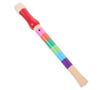 HAMPPLIES Wooden Soprano Recorder Flute Music Instrument for Beginners for Learning and Developing Hand Coordination Random Colors Random Color