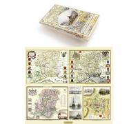 Hampshire 1610 - 1836 - Fold Up Map that features a collection of Four Historic Maps, John Speed’s County Map 1611, Johan Blaeu’s County Map of 1648, ... (Historic Counties Maps Collection)
