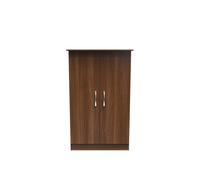 Hampshire 2 Door Midi Wardrobe (Ready Assembled) Ready Assembled 2 U Walnut One Size
