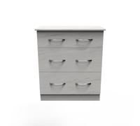 Ready Assembled 2 U Hampshire 3 Drawer Deep Chest (Ready Assembled) in White Ready Assembled 2 U White