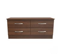 Hampshire 4 Drawer Bed Box (Ready Assembled) Ready Assembled 2 U Walnut One Size