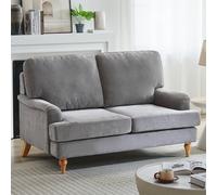 hampshire fabric 2 seater sofa in grey