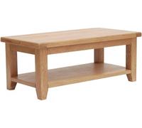 Hampshire Oak 110cm Coffee Table with Shelf