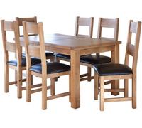 Hampshire Oak 6-8 Seater Extending Dining Table - 150cm-195cm