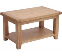 Hampshire Oak 90cm Coffee Table with Shelf