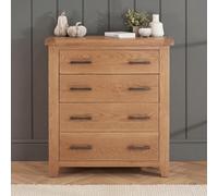 Hampshire Oak Chest - 4 Drawer