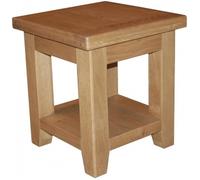 Hampshire Oak End Table with Shelf