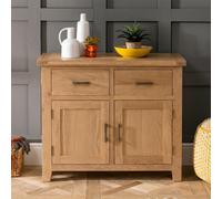 Hampshire Oak Sideboard - 2 Door - Small - 105cm