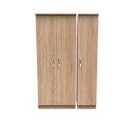 Hampshire Triple Plain Wardrobe In Bardolino Oak (Ready Assembled)