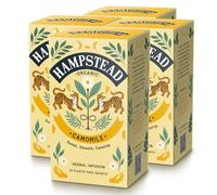 Hampstead Organic Camomile Tea Bags (4 x 20), Herbal Tea Chamomile Infusion