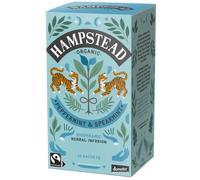 Hampstead Organic Peppermint 20 Teabags (Pack of 4 Total 80 Teabags) | Plastic Free | 100% Organic