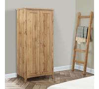 Hampstead Rustic Oak Effect 2 Door Wardrobe