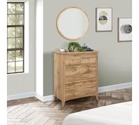 Hampstead Rustic Oak Effect 3+2 Drawer Chest