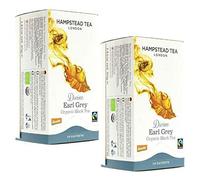 Hampstead Tea London Divine Earl Grey Organic Black Tea - 2 x 20 Sachets (80 Gram)