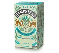 Hampstead Organic Mint Green 20 Teabags (Pack of 4 Total 80 Teabags) | Plastic Free | 100% Organic