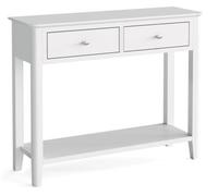 Hampstead White 2 Drawer Console Table