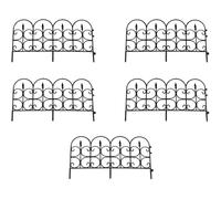Hampton Black Plastic Lawn Edging (59cm x 32cm) - 5 Panels