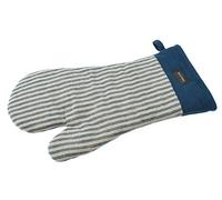 Hampton - Denim and Grey Stripe - Oven Glove / Gauntlet - 100% Cotton