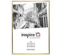 Hampton Frames | A2 Backloader Poster Frame | 42x59cm, Gold, Acrylic (Non-Glass) | Lightweight, Easy Back Loading | Display Photos, Posters, Artwork