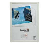 Hampton Frames | A3 Picture Poster Photo Frame BERA3NG | 30x42cm, White, MDF, Acrylic Non-Glass | Wall Mount, Landscape or Portrait, Drop-In Back | Modern Display for Certificates, Photos