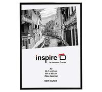 Hampton Frames ALUMINIUM Poster Certificate Photo Frame Acrylic (Non Glass) Black A3 (30x42cm) PAAFA3BBLK