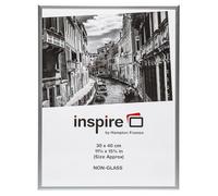 Hampton Frames ALUMINIUM 12x16 (30x40cm) Satin Silver Painted Aluminium Photo Picture Poster Frame PAAF1216SVR