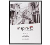 Hampton Frames ALUMINIUM Poster Certificate Photo Frame Acrylic (Non Glass) Black 30x40cm PAAF3040BBLK