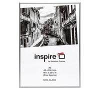 Hampton Frames Aluminium Poster Certificate Photo Frame Acrylic (Non Glass) Silver A2 (42X59Cm)