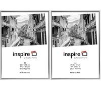 Hampton Frames BACKLOADER Poster Certificate Photo Frame Acrylic (Non Glass) Silver A3 (30x42cm) A3MARSIL (Pack of 2)