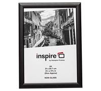 Hampton Frames BLACKWOOD A4 (21x30cm) Black Pine Picture Poster Photo Frame Acrylic (Non Glass) PAWFA4BBLKX - 1PK