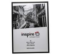 Hampton Frames BLACKWOOD Pine Poster Certificate Photo Frame Acrylic (Non Glass) Black A1 (59x84cm) PAWFA1BBLKX