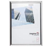 Hampton Frames | EASYLOADER A4 Certificate Photo Frame EASA4SVP | 21x30cm, Silver, Safety Plexi Front, MDF Back | Freestanding or Wall Mounted | Display Certificates, Posters, Photos