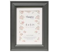 Hampton Frames HELENA 4x6 (10x15cm) Grey Frame With White Mount Picture Photo Frame Glass HEL57GR46