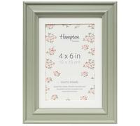 Hampton Frames HELENA 4x6 (10x15cm) Sage Green Frame With White Mount Picture Photo Frame Glass HEL57SG46