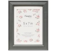 Hampton Frames HELENA 5x7 (13x18cm) Grey Frame With White Mount Picture Photo Frame Glass HEL68GR57