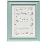 Hampton Frames HELENA 5x7 (13x18cm) Light Blue Frame With White Mount Picture Photo Frame Glass HEL68BL57