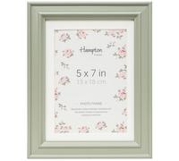 Hampton Frames HELENA 5x7 (13x18cm) Sage Green Frame With White Mount Picture Photo Frame Glass HEL68SG57