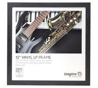 Hampton Frames | LP Album Display Frame WESLPNGX-1PK | 31.5x31.5cm, Grey, MDF, Acrylic Front | Wall Mount, Drop-In Back, Hanging Loops | Vinyl Record Storage, Album Art Display