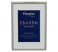 Hampton Frames | Mayfair Silver Plate Photo Picture Frame BSN13823 | 2.5x3.5in (6x9cm), Bevel Cut Mount | Elegant Display, Durable Finish | Classic Home Décor Accessory