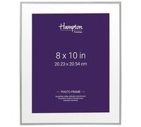 Hampton Frames MAYFAIR Silver Plate Photo Picture Frame - Bevel Cut Mount 8x10 (20x25cm) BSN13880