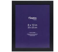 Hampton Frames OXFORD 8x10 (20x25cm) Pack of 1 Black Picture Frame Acrylic (Non-Glass) OXF810NGX-1PK