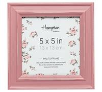 Hampton Frames PALOMA Distressed Square Picture Photo Frame Pink 5x5 (13x13cm) PAL301955P