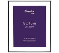 Hampton Frames MADRID Narrow Profile Photo Frame with Bevel Mount Matt Black 8x10 (20x25cm) M138B80