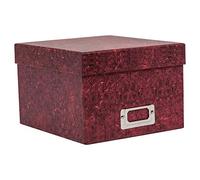 Hampton Frames | Photo Storage Box | 700 Capacity, 5x7 Inch, Red, Rectangular | Acid & Lignin Free, Stackable, Divider Cards | Organise Photos & Keepsakes Dust-Free