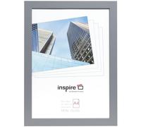 Hampton Frames | Picture Frame | A4 (21x30cm), Light Grey, Rectangular, MDF Wood Effect, Acrylic (Non-Glass) | Freestanding or Wall Mount, Landscape or Portrait | Display Certificates, Photos, Posters