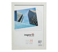 Hampton Frames | Picture Poster Photo Frame | A4 (21x30cm), White, Rectangular, MDF, Acrylic (Non-Glass) | Freestanding or Wall Mount | Modern Display for Certificates, Photos, Documents