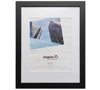 Hampton Frames | Poster Frame | 8x10 (20x25cm), Black, Rectangular | MDF Wood Effect, Acrylic Aperture, Easy Rear Loading | Wall Mount Display for Photos, Certificates