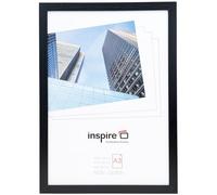 Hampton Frames | Poster Frame | A3 (30x42cm), Black, Rectangular, Wood Effect MDF, Acrylic Front | Lightweight, Wall Mount, Portrait or Landscape | For Photos, Prints, Artwork Display