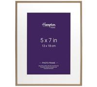 Hampton Frames | Rectangle Mayfair Gold Frame 5x7 | Multi-colour, 5x7 Inch, Gold Finish | Durable Construction, Wall or Tabletop Display | Elegant Photo Presentation