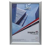 Photo Album Co Inspire for Business Poster/Photo Snap Frame A3 Aluminium Frame Plastic Front Silver - SNAPA3S